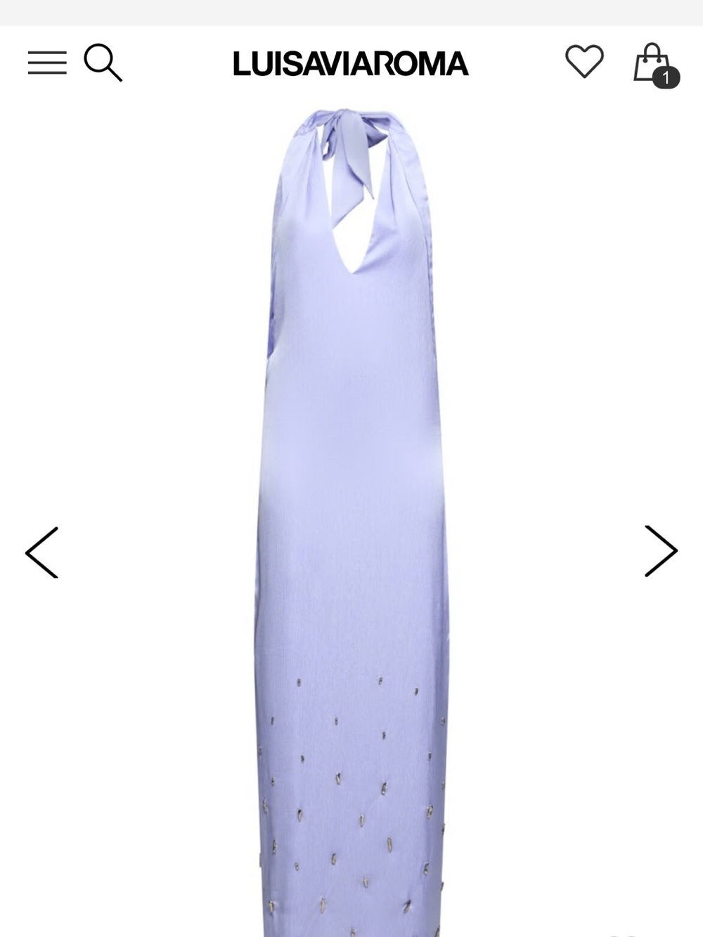 Baobab Collection Lavender Tie-Back Halter Maxi Dress